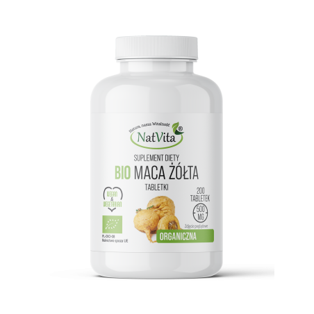 Maca żółta BIO tabletki 100g (200 szt. po 500mg)