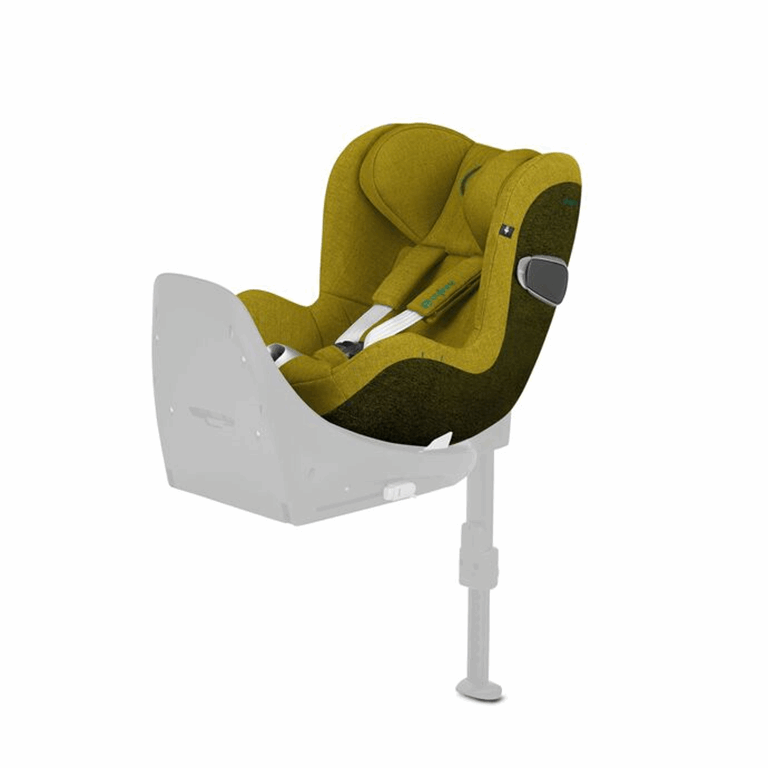 Cybex Sirona Z2 i-Size - fotelik samochodowy bez bazy dla dzieci od 45 do 105 cm wzrostu, do 18 kg-Plus Mustard Yellow