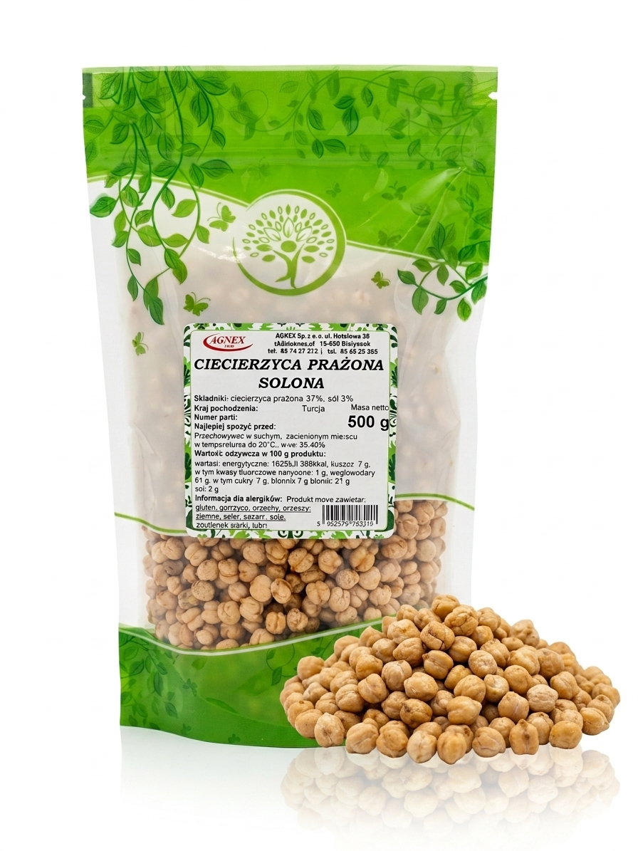 Ciecierzyca prażona i solona 500 g