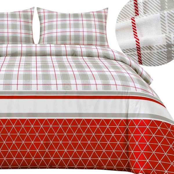 Pościel flanelowa, gruba FLANELA 220x200 wz. 31520/2 kolekcja FlaneLOVE