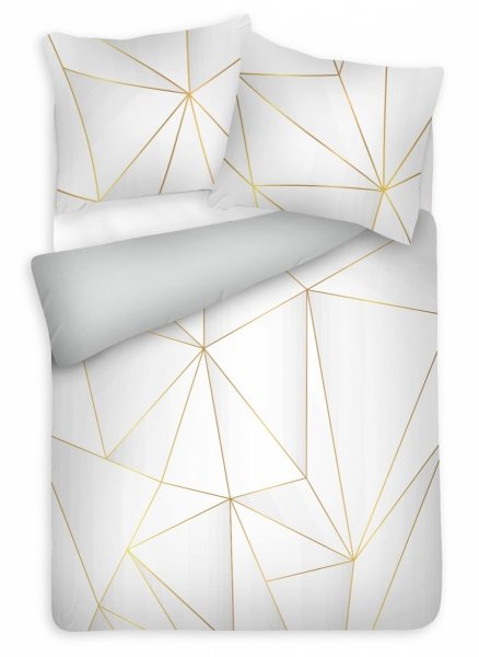 Pościel Satyna bawełniana PRESTIGE 220x200 wz. TM0268_29 złota abstrakcja