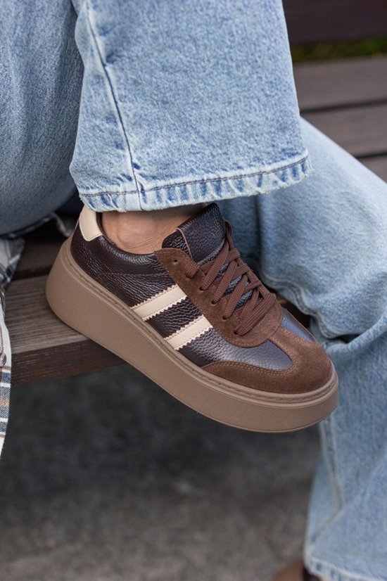 Sneakers SN41-14 Brąz/Fango