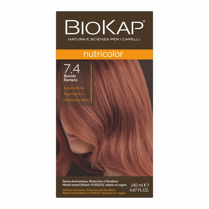 Farba Biokap Nutricolor, 7.4 Kasztanowy Blond (KRÓTKA DATA 09.10.26)