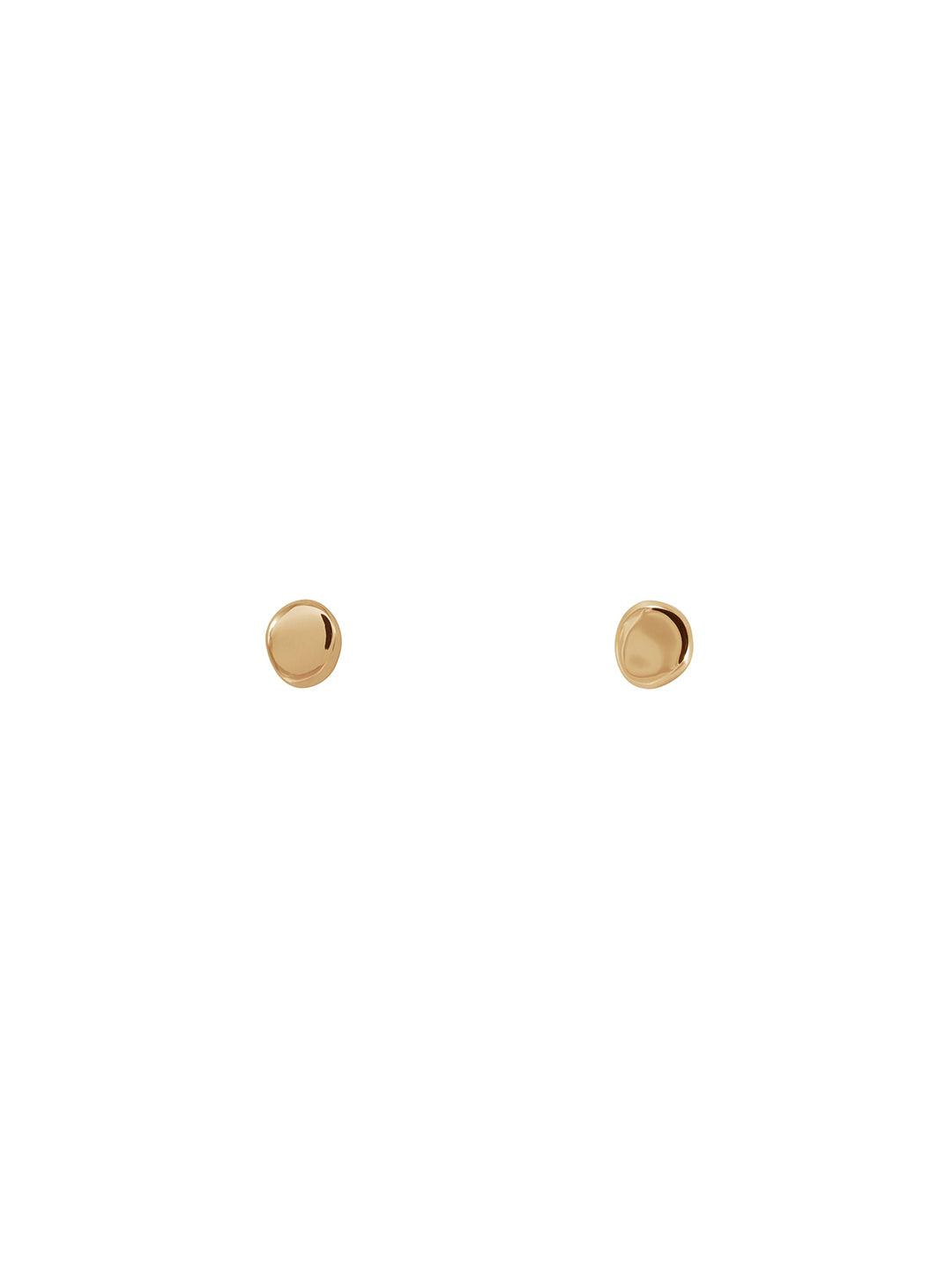 Pino Earrings N°1 - Złote kolczyki o nieregularnym kształcie