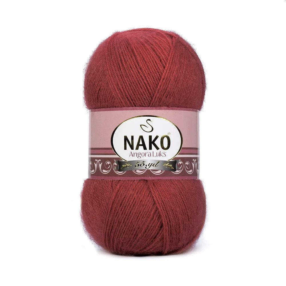 Włóczka NAKO ANGORA LUKS 100g kolor: 6679 / ceglasty