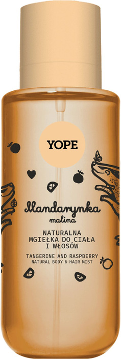YOPE Mandarynka i Malina – Naturalna mgiełka do ciała i włosów, 200 ml