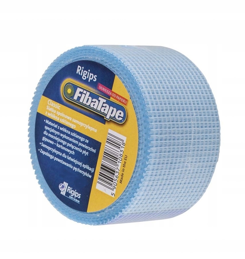 RIGIPS FIBATAPE TAŚMA ŁĄCZENIOWA SIATKA DO PŁYT GIPSOWYCH 48MMX90M 11511797