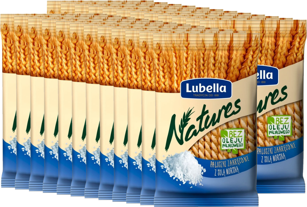 24x Paluszki Lubella Natures, z solą morską, 70g
