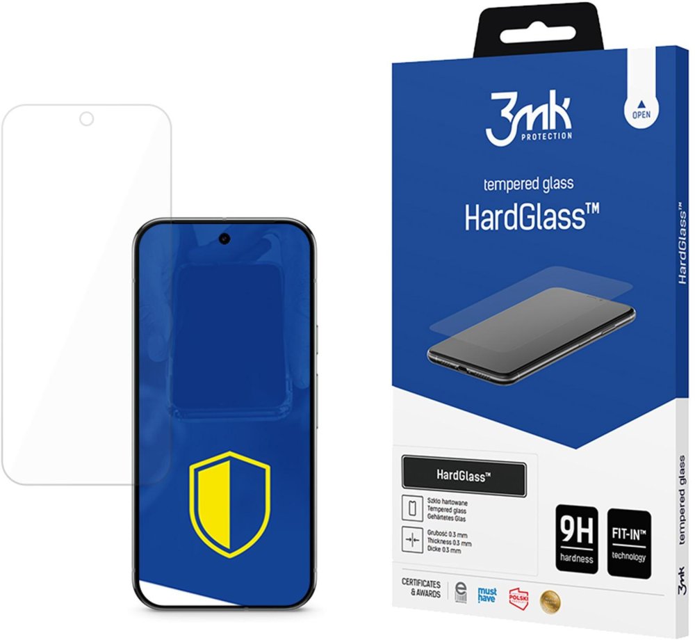 Szkło hartowane 3mk HardGlass, wzmocnione, do Google Pixel 10/Google Pixel 10 Pro