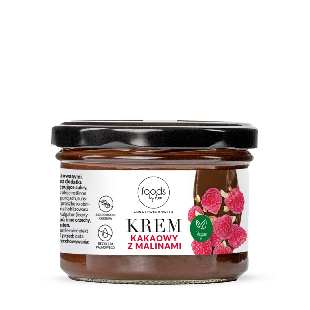 Krem kakaowy z malinami, 200 g