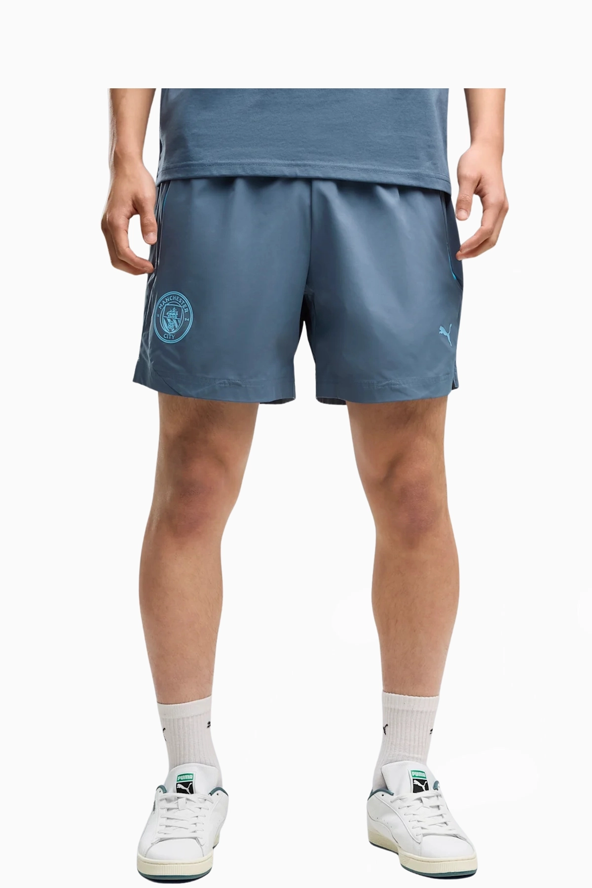 Spodenki Puma Manchester City 26/27 Relaxed Woven - Niebieski