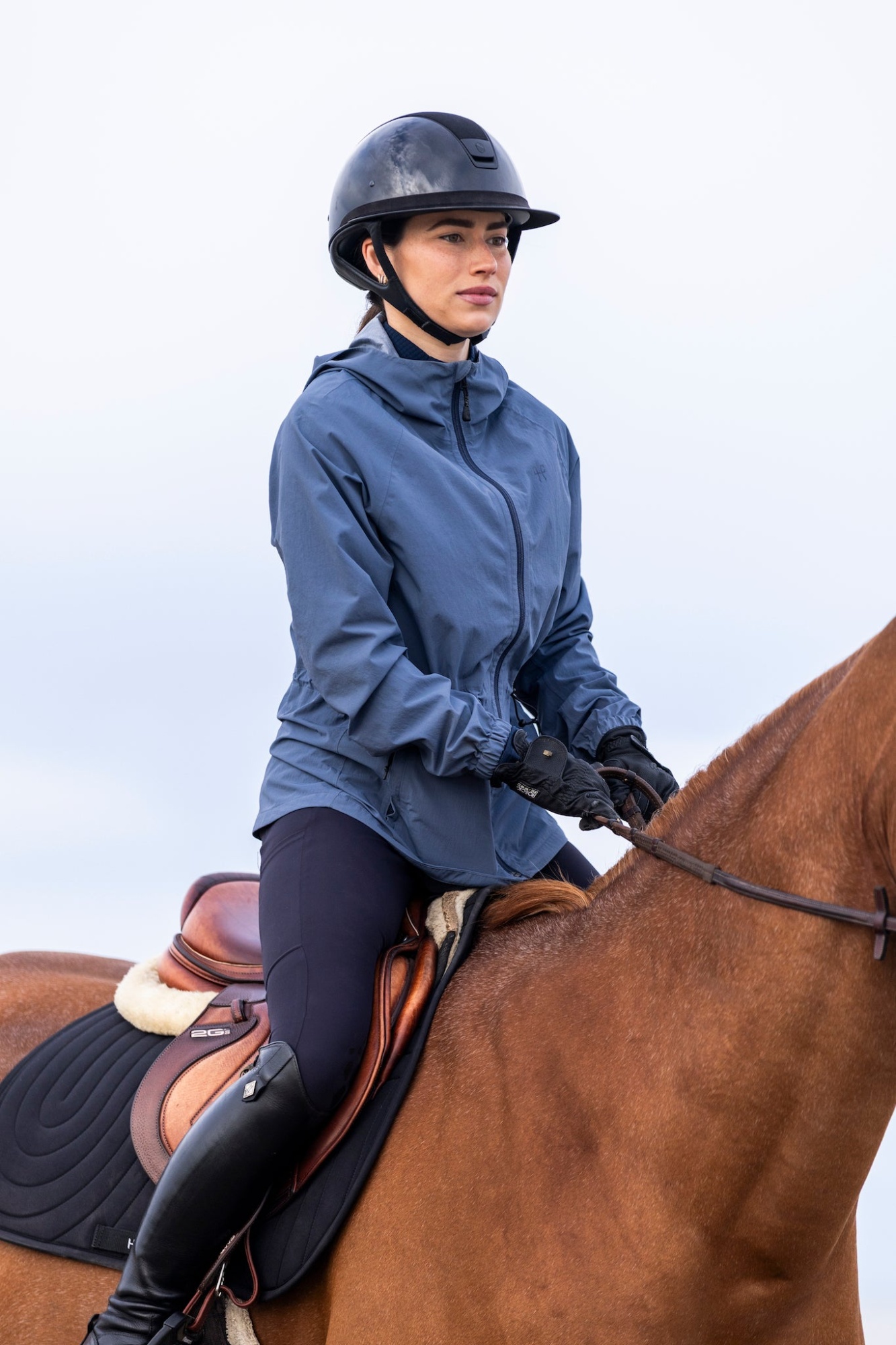 Horse Pilot Raintech kurtka wodoodporna, vintage indigo