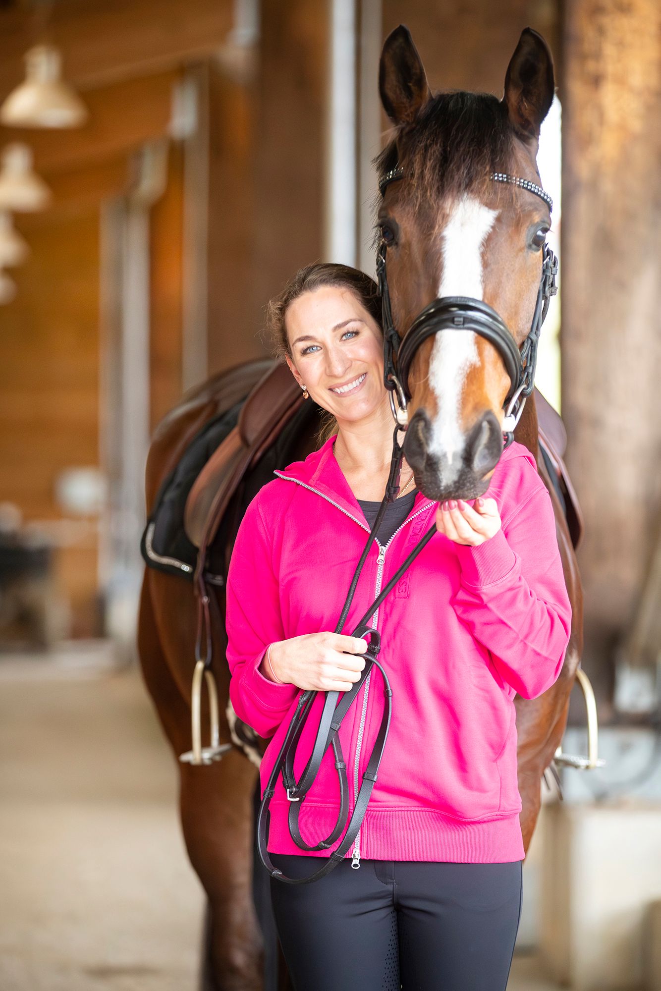 Mountain Horse Paradise bluza jeździecka Hibiscus Red unisex