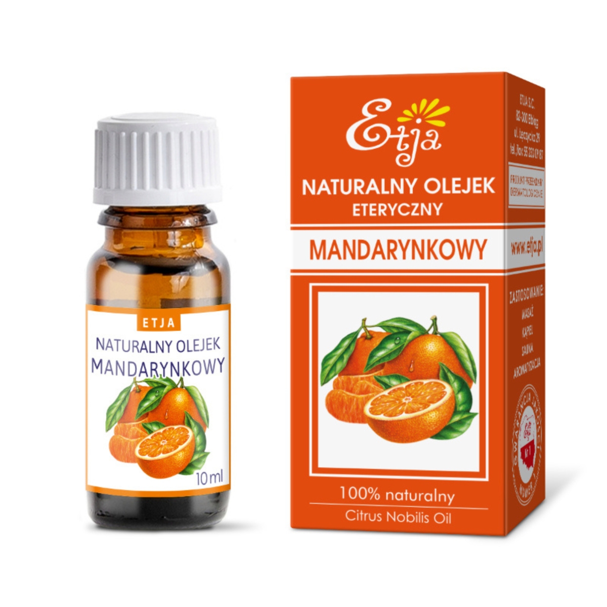 Etja - naturalny olejek eteryczny, mandarynkowy, 10 ml