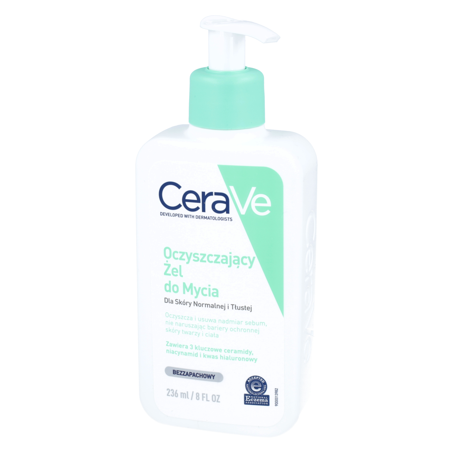 Cerave - oczyszczający żel do mycia, do skóry normalnej i tłustej, 236 ml