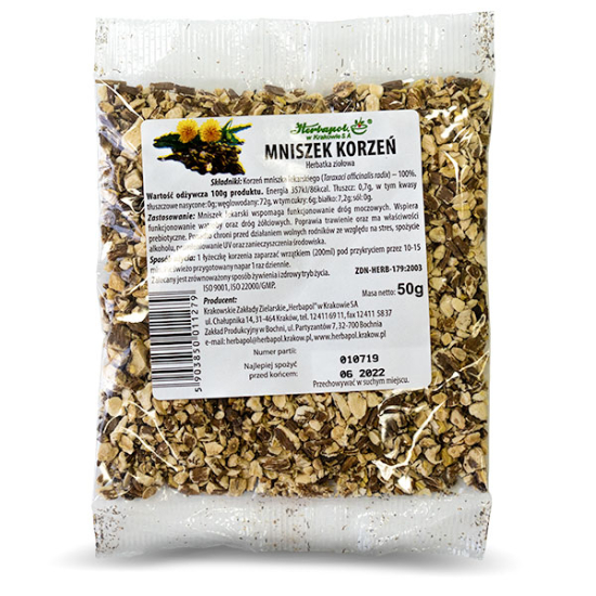 Mniszek lekarski - herbatka ziołowa, korzeń, 50 g