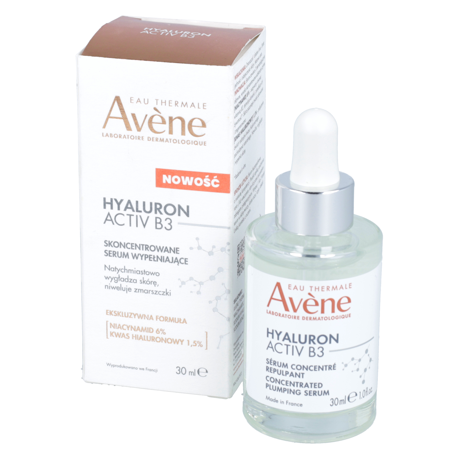 Avene hyaluron activ b3 - skoncentrowane serum wypełniające, 30 ml