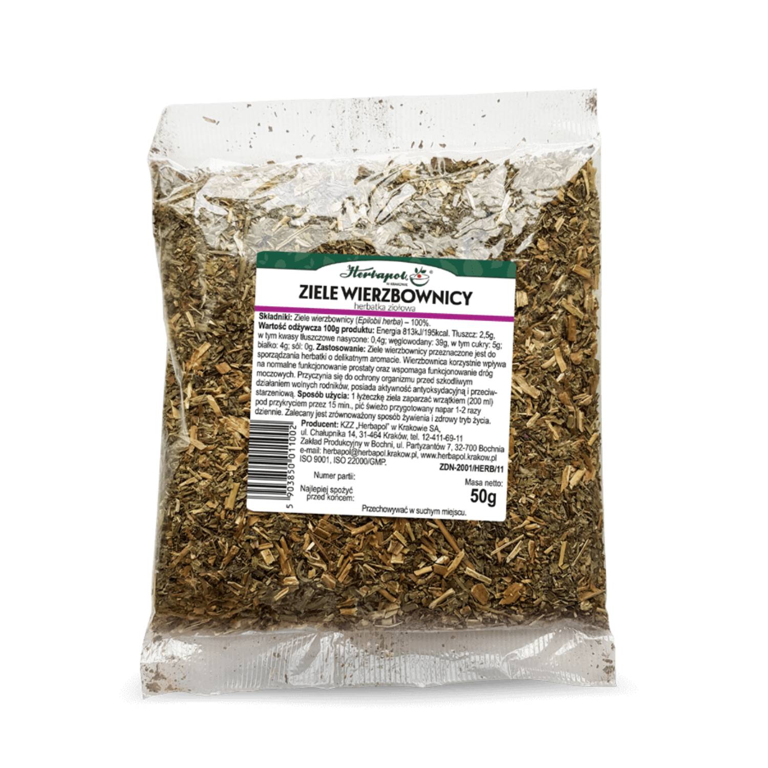 Herbapol - ziele wierzbownicy, herbata ziołowa, 50 g