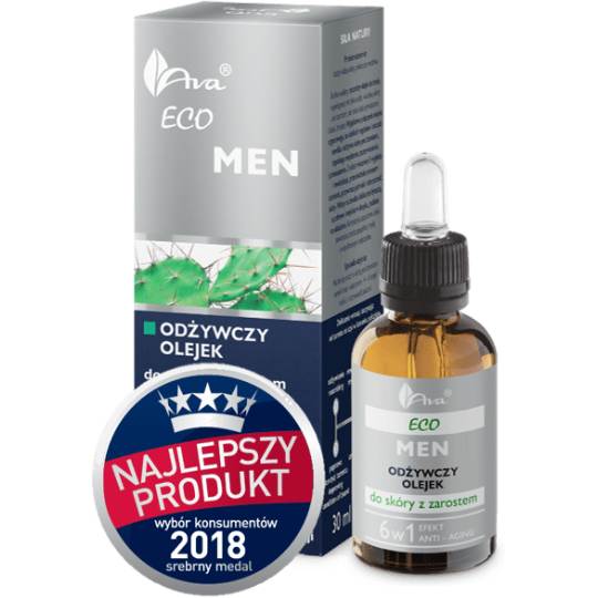 Ava eco men - odżywczy olejek do skóry z zarostem 6w1, 50 ml (data ważności: 30.11.2026)