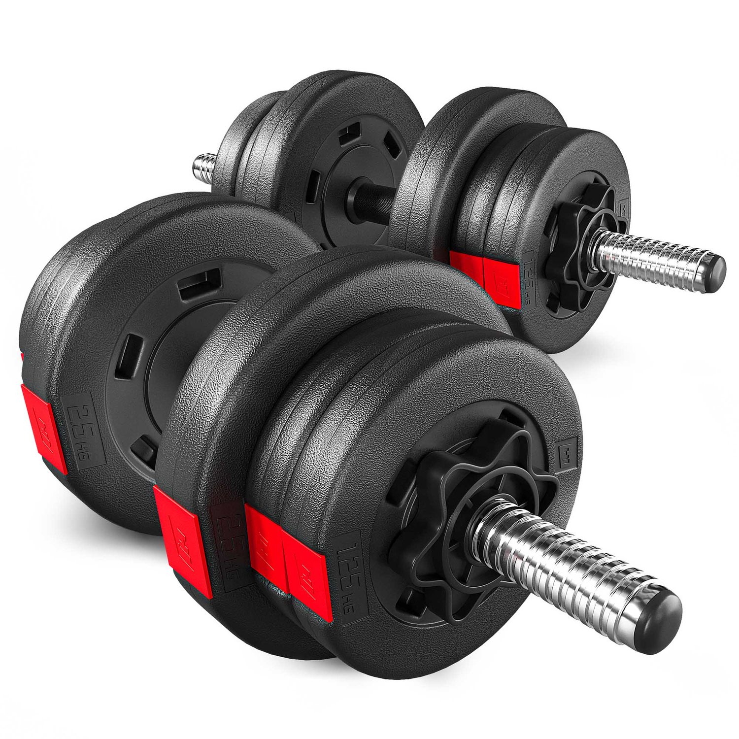 Haltères courtes en plastique 20 kg 2x10 kg