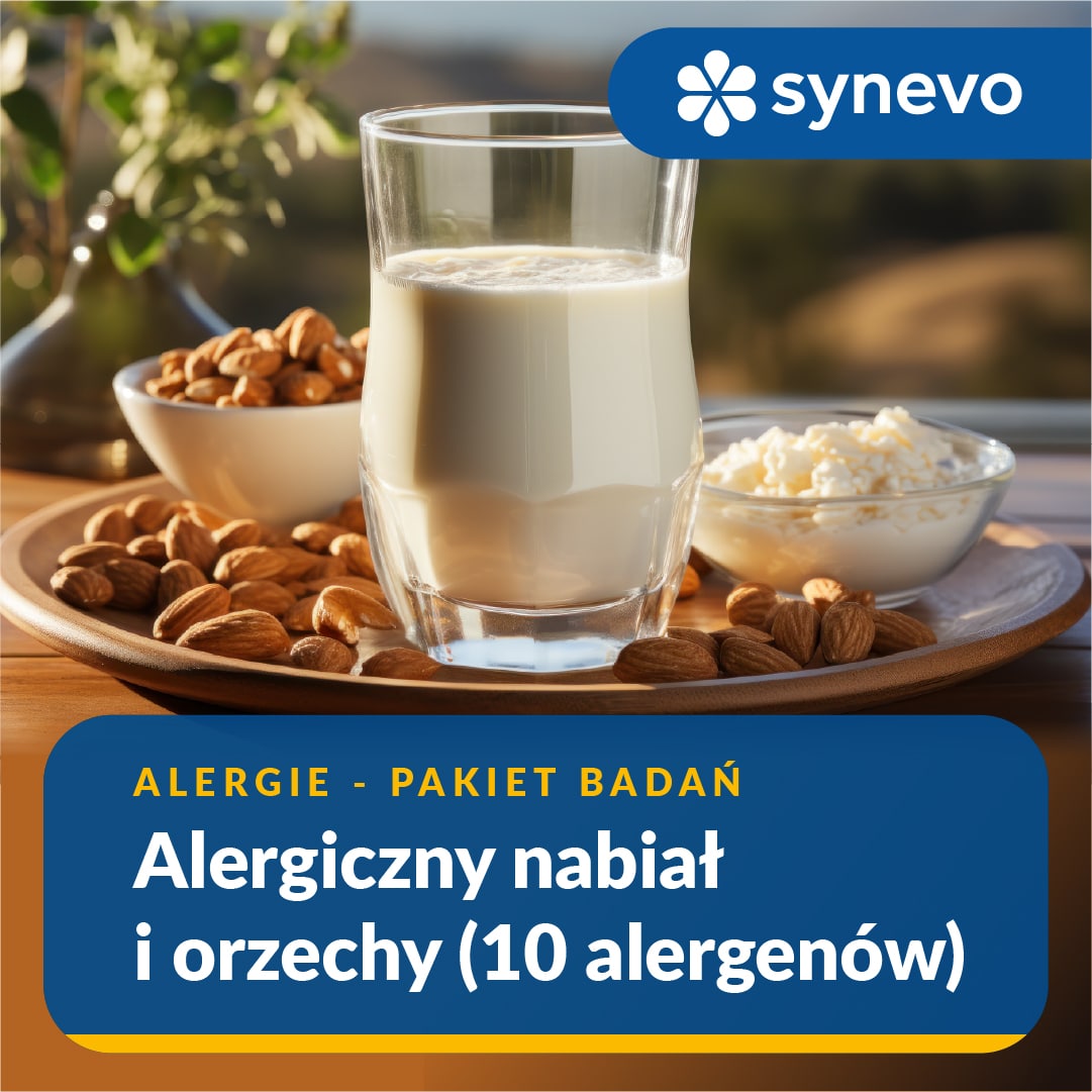 Pakiet badań - alergiczny nabiał i orzechy (10 alergenów)
