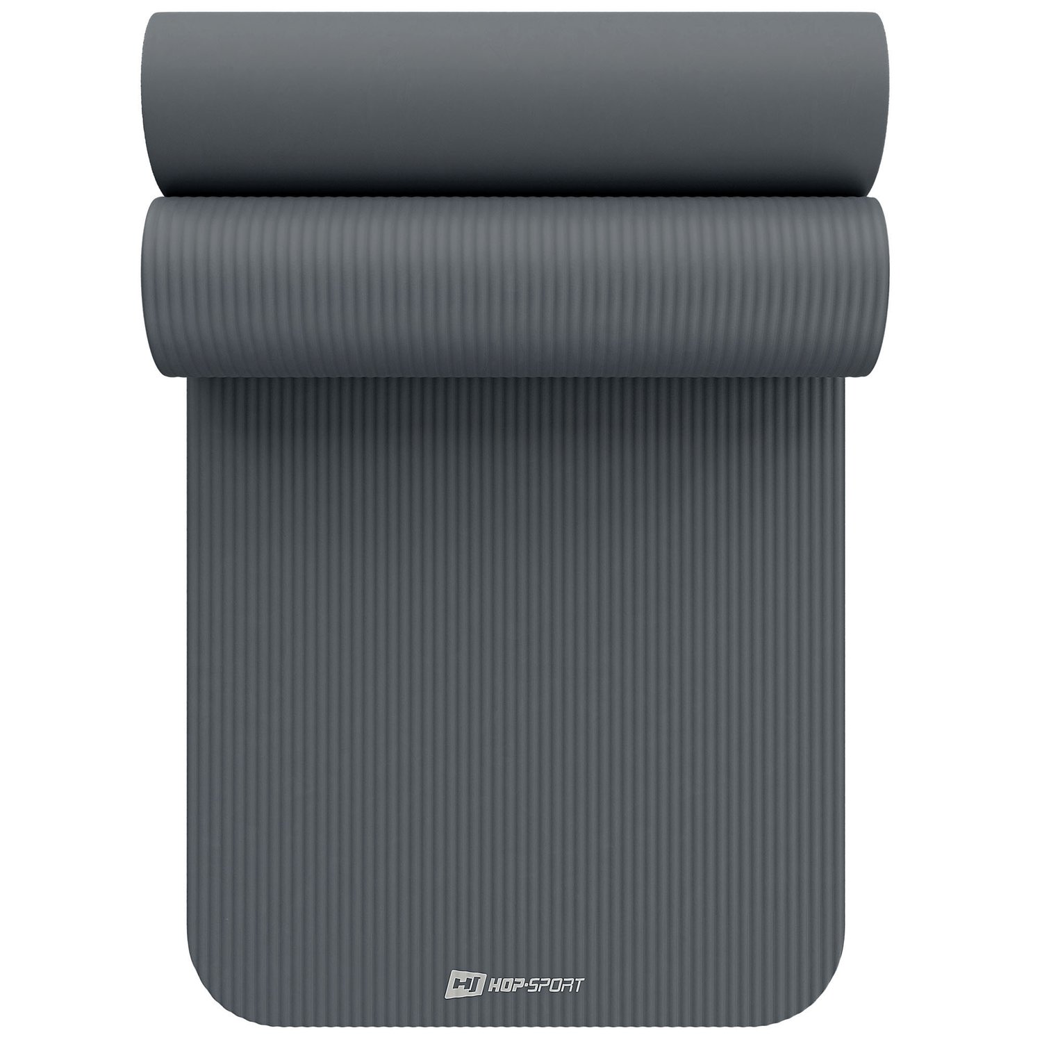 Mata fitness NBR 1cm - szara - 190x60 cm