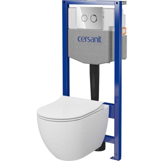 CERSANIT Zestaw podtynkowy GARDA SYSTEM 50 pneumatyczny, miska, deska