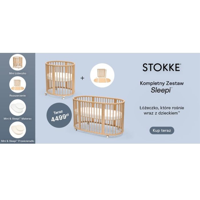 Stokke Sleepi V3 Complete Bundle - kompletny zestaw Sleepi-Warm Brown- Sage Green Map