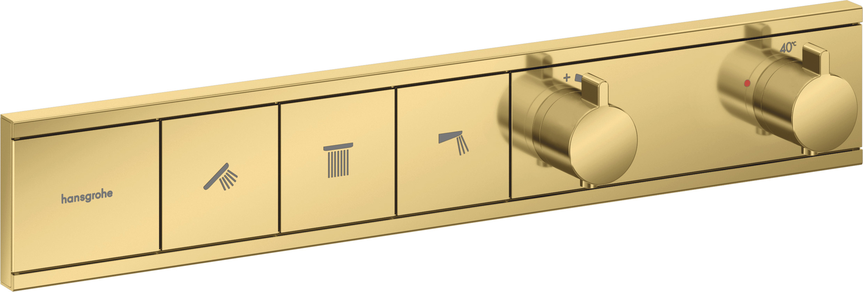 Darmowa Dostawa - Bateria wannowo-prysznicowa podtynkowa złoty Hansgrohe RainSelect 15381990