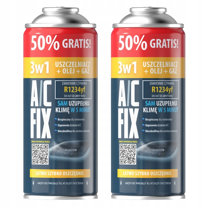 AC FIX CZYNNIK KLIMATYZACJI 2XR1234YF 3W1 OLEJ GAZ USZCZELNIACZ 470G - Petrostar
