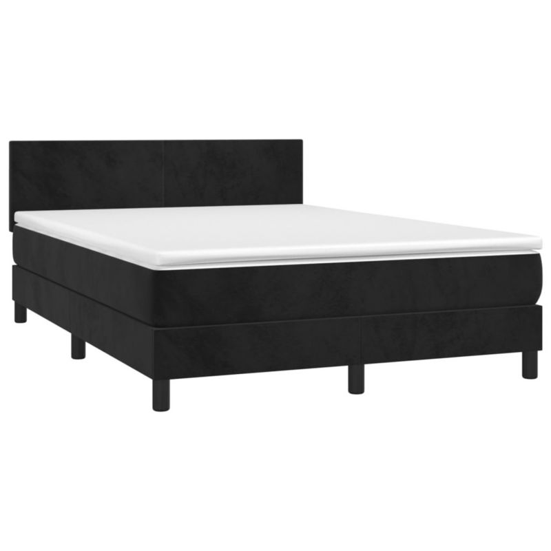Łóżko kontynentalne WaszeMeble 140x190 cm czarny WM-3134281 1 szt.