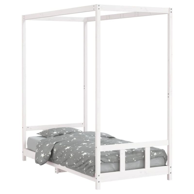 Łóżko Drewniane WaszeMeble 90x190 cm Białe WM-834517 1 szt.