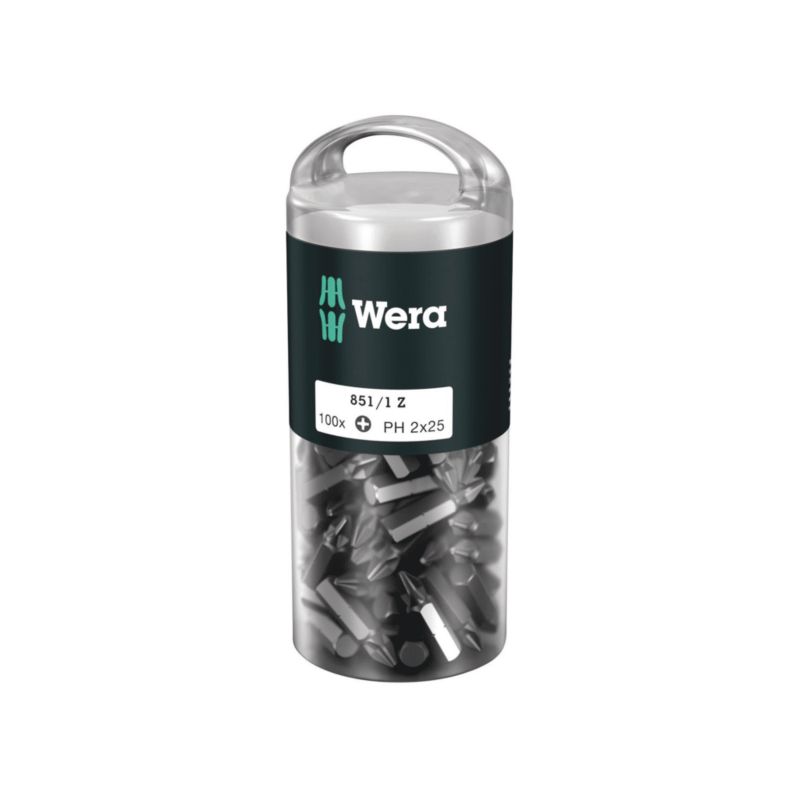 Zestaw bitów Wera Phillips 851/1 Z DIY 100, PH 2 x 25 mm, 100 części, 1szt.