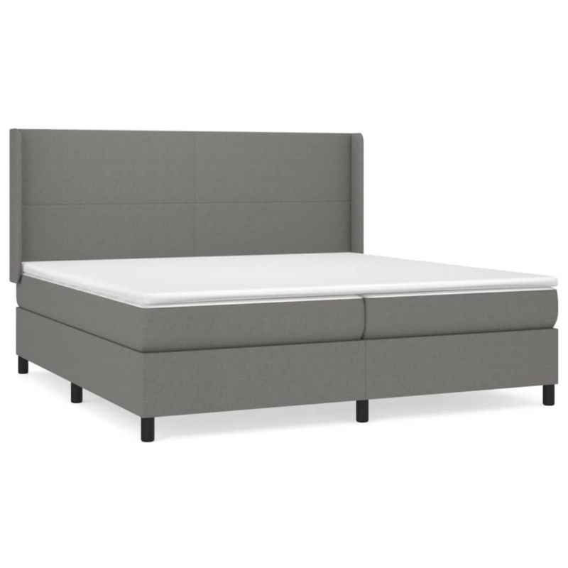 Łóżko kontynentalne WaszeMeble 200x200 cm ciemnoszara WM-3131298 1 szt.