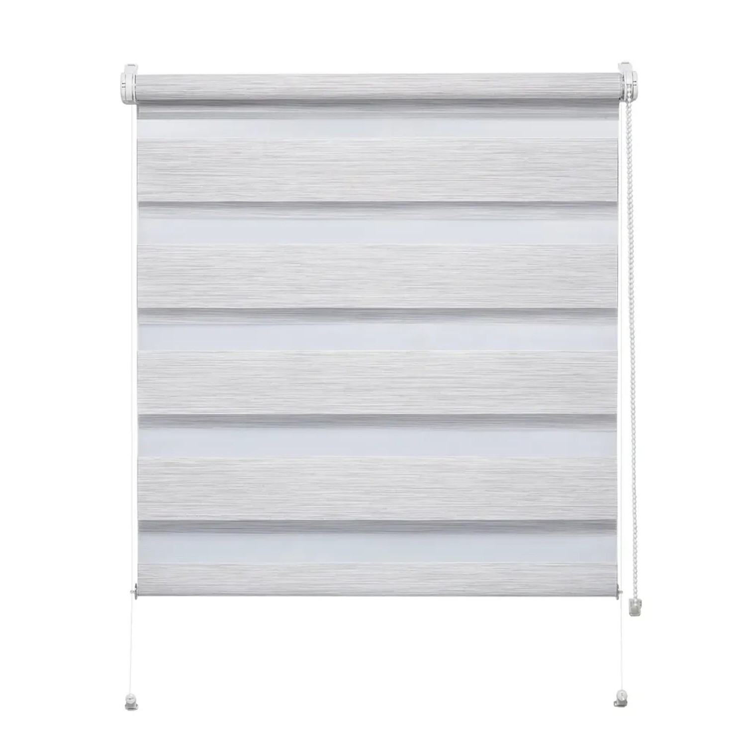 Mini roleta ZEBRA SILK Dzień/Noc stalowa 61,5 cm x 140 cm