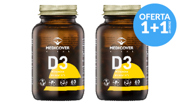 Medicover Vital Witamina D3 1+1 – Zestaw 2 szt., 2000 IU