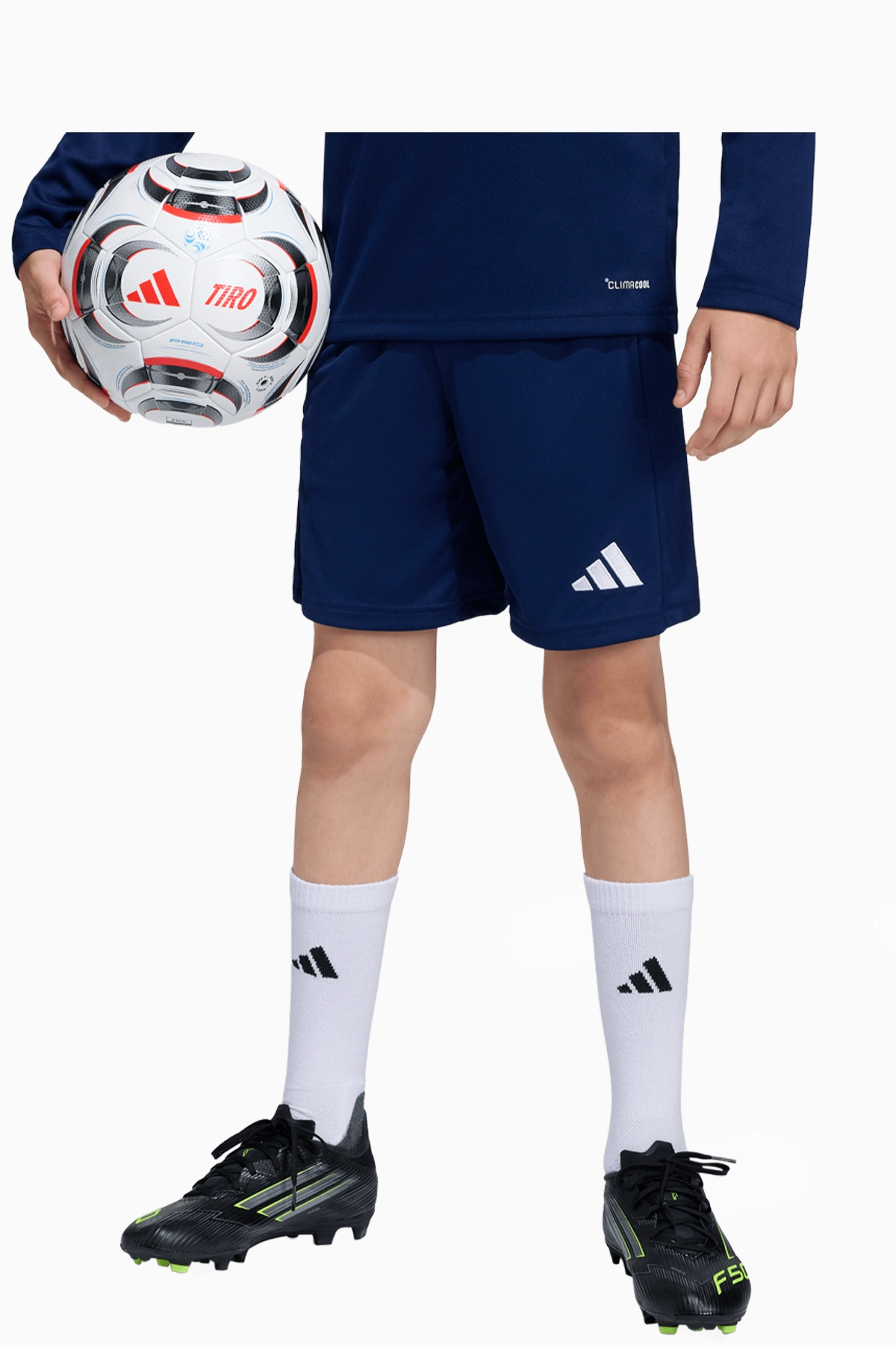 Spodenki adidas Entrada 26 Training Junior - Granatowy