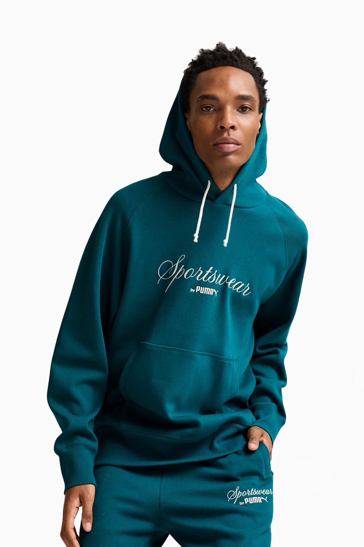Bluza z kapturem Puma Classics+ - Zielony