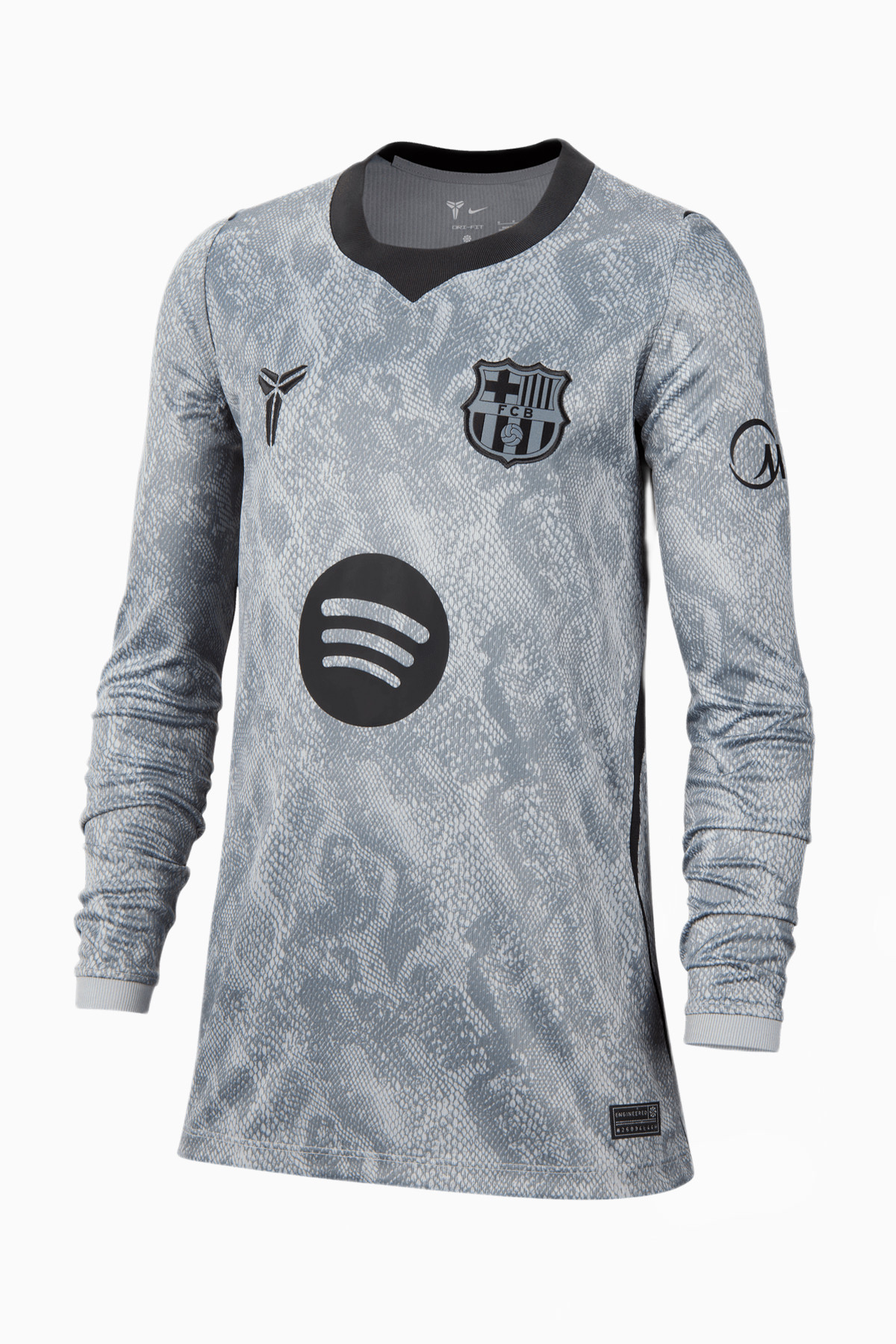Koszulka z długim rękawem Nike FC Barcelona x Kobe 26/27 Goalkeeper Stadium Junior - Szary