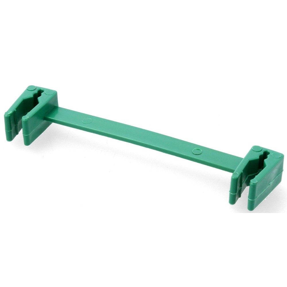 Łącznik tyczek 9 cm, 10 sztuk zielony