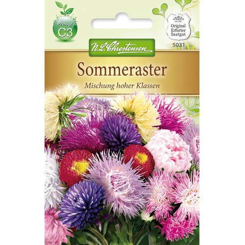 1 szt, Sommeraster Mischung hoher Klassen - Samen: Ilość w opakowaniu: 1 Stück