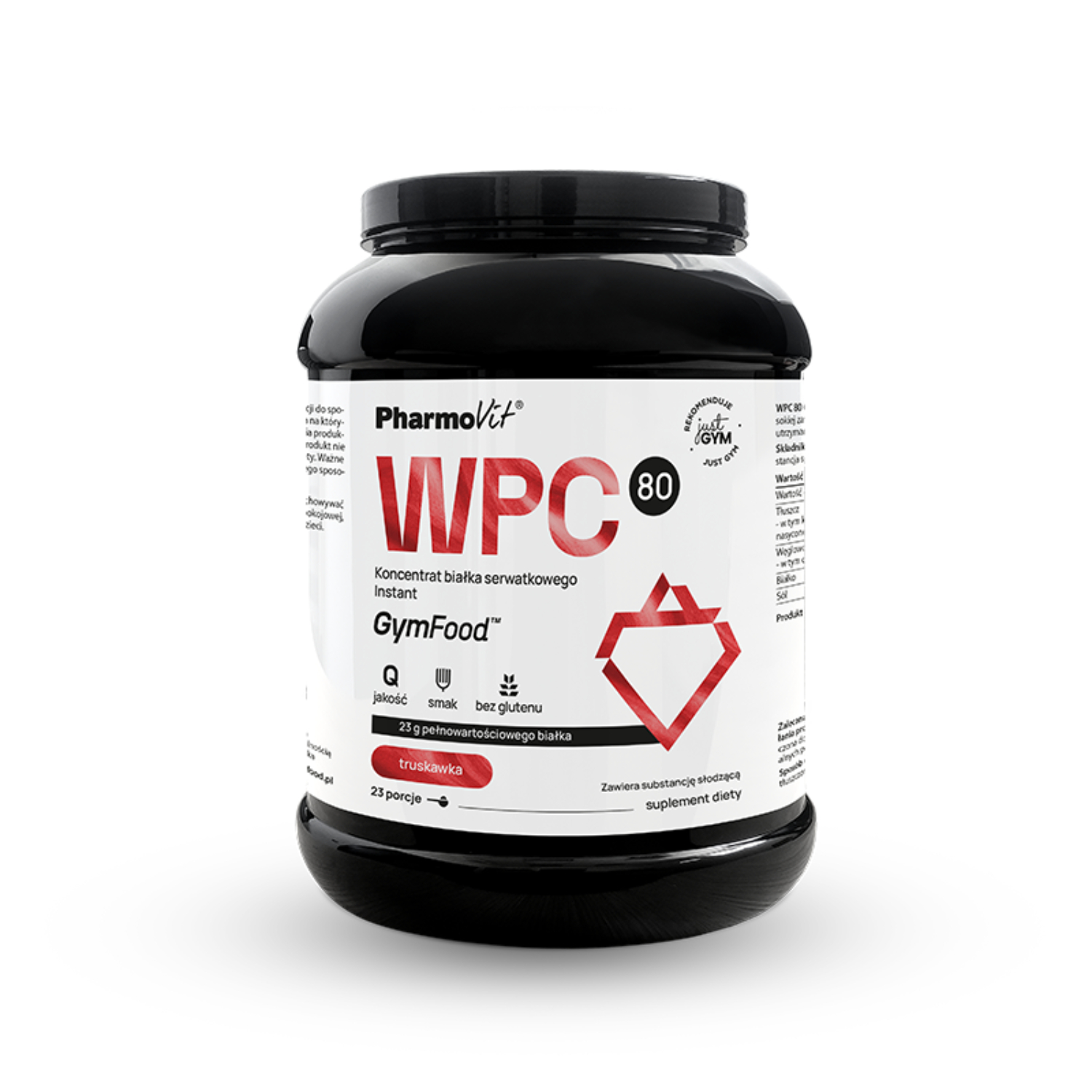 Pharmovit gymfood wpc 80, truskawka, 700 g