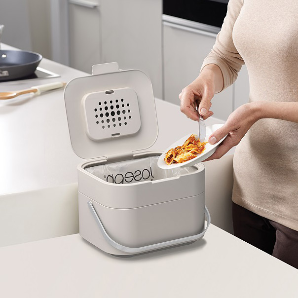 Joseph Joseph Intelligent Waste Stack pojemnik na odpady organiczne beżowy 30015