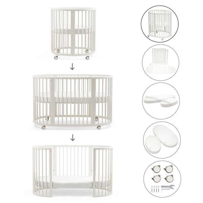 Stokke Sleepi V3 Complete Bundle - kompletny zestaw Sleepi-White-Birch Beige