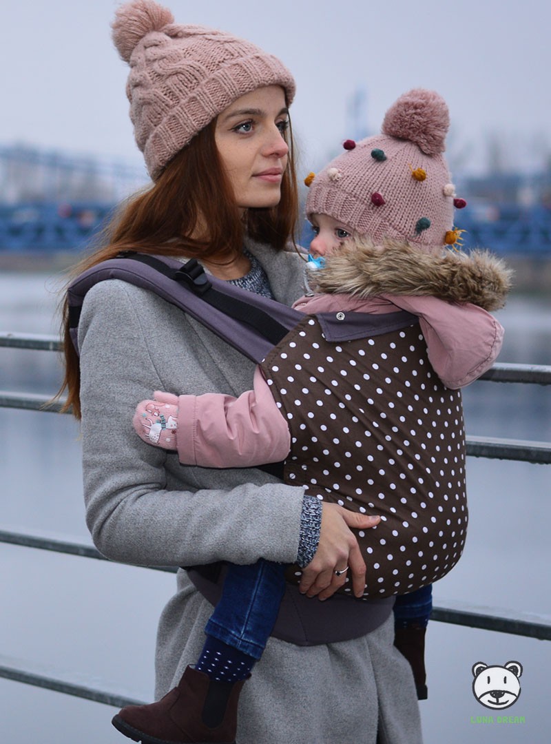 Nosidełko ergonomiczne Standard: Polka Dot Z dodatkami