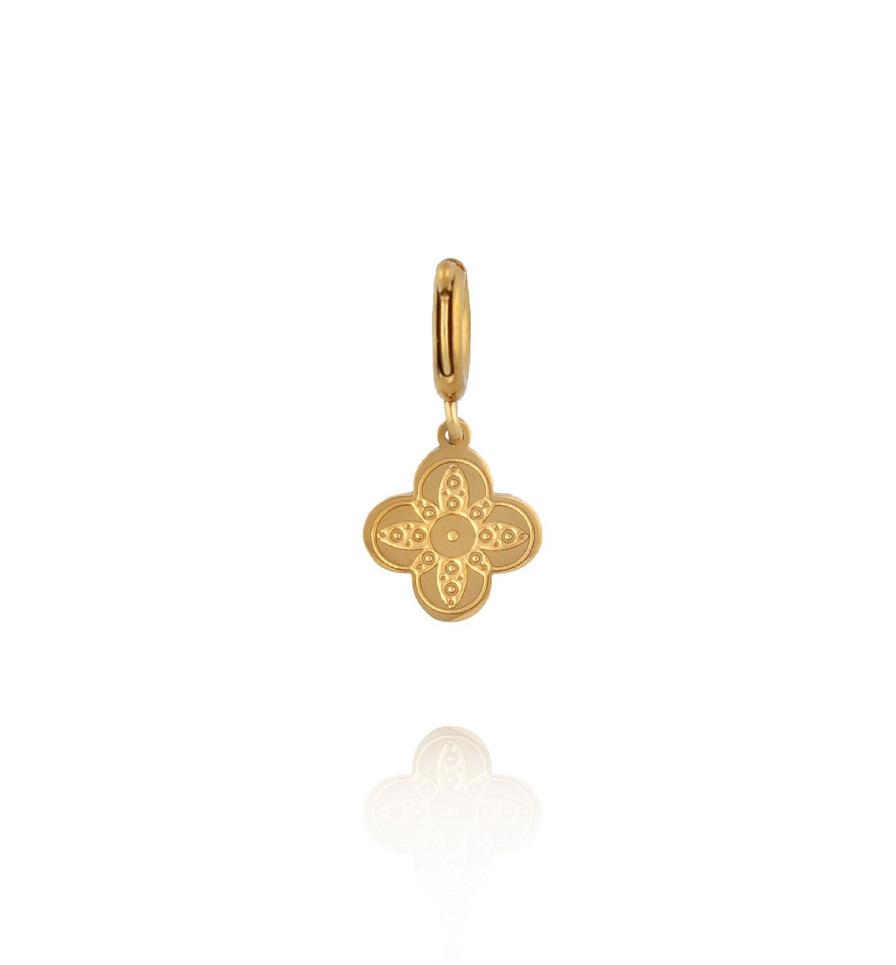 Charms złoty kwiatek CHA0151