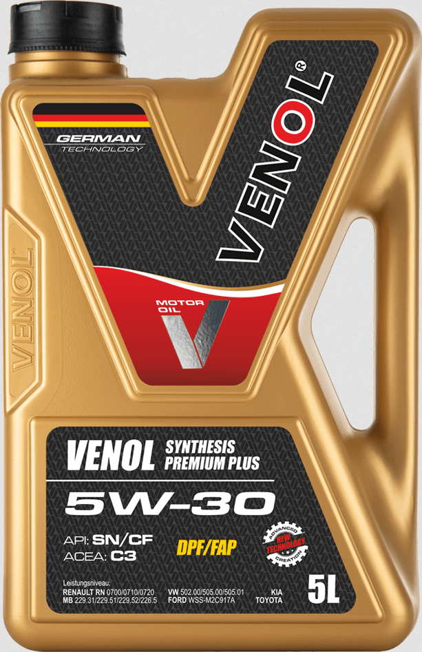 VENOL SYNTHESIS PREMIUM PLUS SN CF 5W30 C3 5L - Petrostar