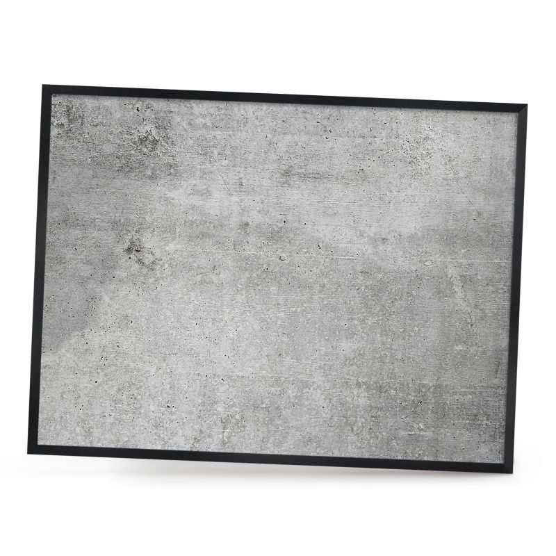 Tablica magnetyczna dekoracyjna ArtPrintCave 80x60 Betonowy wzór w czarnej ramie 1szt