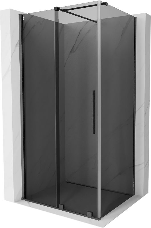 Kabina prysznicowa Mexen Velar rozsuwana 100 x 80 cm grafit gun gray szczotkowany 1 szt.