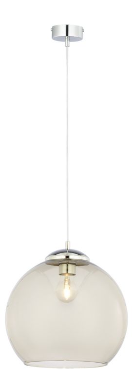 Lampa sufitowa Jupiter ASTI chromowana-dymiona 1xE27x40W IP20 - 1 szt